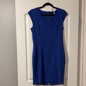 H&M Royal Blue Midi Dress